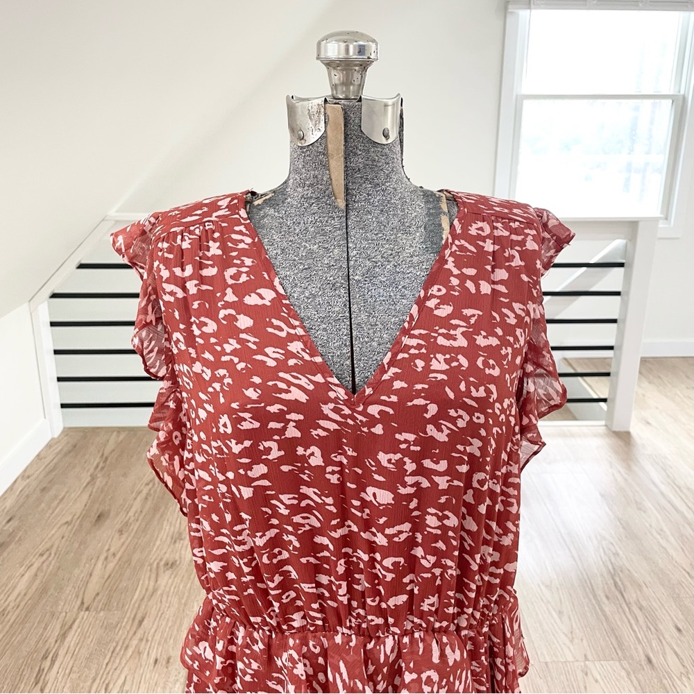 NWT Simply Vera, Vera Wang, orange, and pink spring dress - Picture 6 of 8